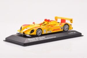 Porsche RS Spyder LMP2 #7 R. Dumas / T. Bernhard / E. Collard Sebring 12 Hours Winners 2008 Minichamps 1:43 400086807 Metal - imagen 2 de 4