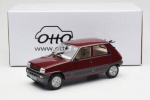 Renault 5 GTL Bordeaux Rojo Otto 1:18 OT1059 Resina - imagen 6 de 6