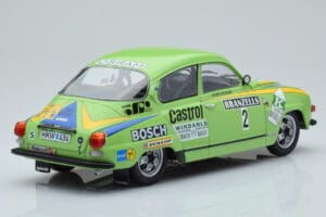 Saab 96 V4 #2 S. Blomqvist / H. Sylvan Rally Sweden 1976 IXO 1:18 18RMC085B Metal - imagen 2 de 6