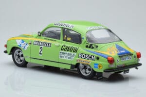 Saab 96 V4 #2 S. Blomqvist / H. Sylvan Rally Sweden 1976 IXO 1:18 18RMC085B Metal - imagen 5 de 6