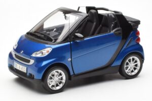 Smart Fortwo 451 Cabrio Azul & Negro Minichamps 1:18