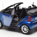 Smart Fortwo 451 Cabrio Azul & Negro Minichamps 1:18 - image 5 of 8