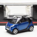 Smart Fortwo 451 Cabrio Azul & Negro Minichamps 1:18 - image 8 of 8