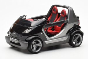 Smart Fortwo Crossblade Descapotable Plata Negro Kyosho 1:18