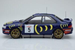 Subaru Impreza 555 #5 C. Sainz / L. Moya Tour de Corse 1995 IXO 1:18 18RMC063A Metal - imagen 3 de 6