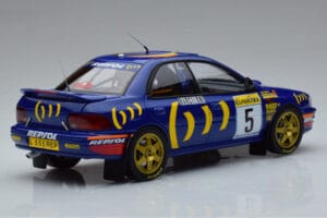 Subaru Impreza #5 C. Sainz / L. Moya 2nd Place Rally Monte Carlo 1995 Kyosho 1:18 08962B Metal - imagen 3 de 9