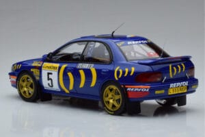 Subaru Impreza #5 C. Sainz / L. Moya 2nd Place Rally Monte Carlo 1995 Kyosho 1:18 08962B Metal - imagen 6 de 9
