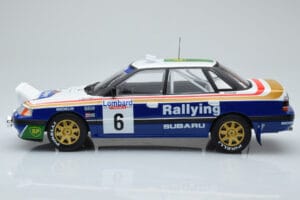 Subaru Legacy RS Night Version #6 M. Alen / I. Kivimaki RAC Rally 1991 IXO 1:18 18RMC080A Metal - imagen 3 de 6