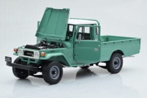 Toyota Land Cruiser 40 4x4 Pickup Verde Kyosho 1:18 08958FG Metal - imagen 2 de 8