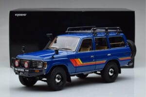 Toyota Land Cruiser 60 Azul Con Piezas Opcionales Kyosho 1:18 08956XBL Metal - imagen 11 de 11