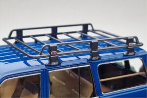 Toyota Land Cruiser 60 Azul Con Piezas Opcionales Kyosho 1:18 08956XBL Metal - imagen 7 de 11