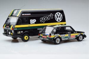 Volkswagen LT35 + Golf 1 GTI Group 2 Black Otto 1:18 OT353 Resina - imagen 2 de 6