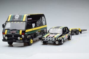 Volkswagen LT35 + Golf 1 GTI Group 2 Black Otto 1:18 OT353 Resina - imagen 3 de 6