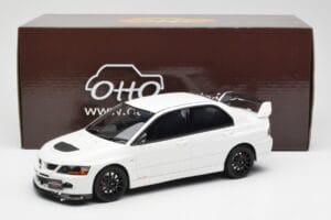 Mitsubishi Lancer Evo VIII MR FQ-400 Blanco Otto 1:18 OT777 Resina - imagen 6 de 6