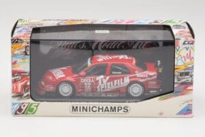 Alfa Romeo 155 V6 #12 M. Alboreto DTM 1995 Minichamps 1:43 430950312 Metal - imagen 4 de 4