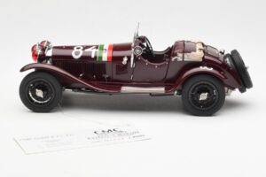 Alfa Romeo 1750 GS Spider #84 T. Nuvolari / B. Guidotti Mille Miglia Winner 1930 CMC 1:18 M-141 Metal - imagen 3 de 6