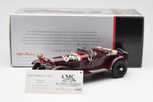 Alfa Romeo 1750 GS Spider #84 T. Nuvolari / B. Guidotti Mille Miglia Winner 1930 CMC 1:18 M-141 Metal - imagen 6 de 6