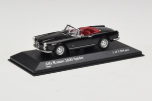 Alfa Romeo 2600 Spider Negro Minichamps 1:43 400120630 Metal - imagen 2 de 4