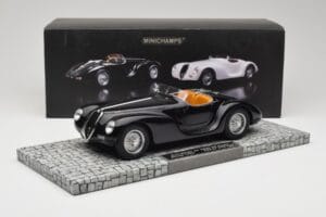 Alfa Romeo 6C 2500 SS Corsa Spider Negro Minichamps 1:18 107120231 Metal - imagen 6 de 6