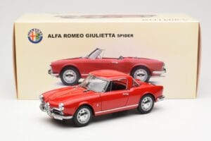 Alfa Romeo Giulietta 1300 Spider Rojo AUTOart 1:18 70157 Metal - imagen 8 de 8
