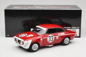 Alfa Romeo GTA 1300 Junior #33 T. Hezemans / G. van Lennep Hezemans Jarama 1972 Minichamps 1:18 100721233 Metal - imagen 8 de 8