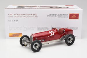 Alfa Romeo P3 #95 R. Caracciola Klausen Pass Hillclimb Winner 1932 CMC 1:18 M-224 Metal - imagen 6 de 6