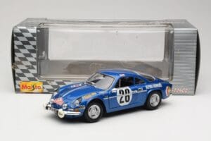Alpine A110 1600S #28 Alpine-Renault O. Andersson / D. Stone Rally Monte Carlo 1971 Maisto 1:18 56033 Metal - imagen 8 de 8