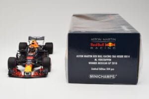 Aston Martin Red Bull Racing RB14 Tag Heuer #33 M. Verstappen Mexican GP 2018 Minichamps 1:18 110181933 Metal - imagen 6 de 6