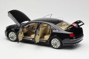 Audi A8 D3 W12 Negro Kyosho 1:18 09212BK Metal - imagen 5 de 8