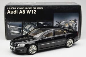 Audi A8 D3 W12 Negro Kyosho 1:18 09212BK Metal - imagen 8 de 8