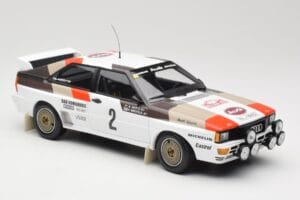 Audi Quattro A1 #2 H. Mikkola / A. Hertz Audi Sport Rally Monte Carlo 1983 Minichamps 1:18 155831102 Metal - imagen 4 de 6