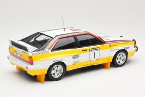 Audi Quattro A2 Audi Sport #1 W. Röhrl / C. Geistdörfer DNF Sanyo Rally of New Zealand 1984 Minichamps 1:18 155841101 Metal - imagen 2 de 6
