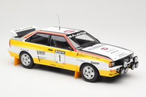 Audi Quattro A2 Audi Sport #1 W. Röhrl / C. Geistdörfer DNF Sanyo Rally of New Zealand 1984 Minichamps 1:18 155841101 Metal - imagen 4 de 6