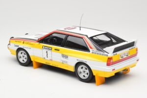 Audi Quattro A2 Audi Sport #1 W. Röhrl / C. Geistdörfer DNF Sanyo Rally of New Zealand 1984 Minichamps 1:18 155841101 Metal - imagen 5 de 6