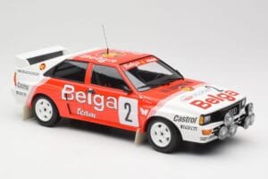 Audi Quattro A2 #2 B. Waldegård / H-T. Thorszelius Belga Team Winners Boucles de Spa 1985 Minichamps 1:18 155851102 Metal - imagen 4 de 6