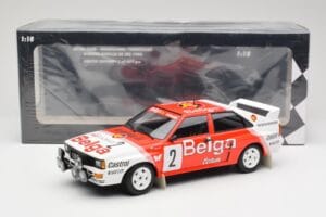 Audi Quattro A2 #2 B. Waldegård / H-T. Thorszelius Belga Team Winners Boucles de Spa 1985 Minichamps 1:18 155851102 Metal - imagen 6 de 6