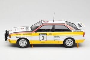 Audi Quattro A2 #3 S. Blomqvist / B. Cederberg Audi Sport Winners Sanyo Rally of New Zealand 1984 Minichamps 1:18 155841103 M - imagen 3 de 6