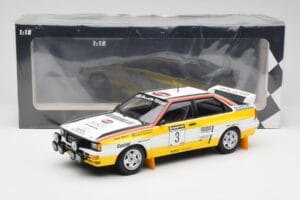 Audi Quattro A2 #3 S. Blomqvist / B. Cederberg Audi Sport Winners Sanyo Rally of New Zealand 1984 Minichamps 1:18 155841103 M - imagen 6 de 6