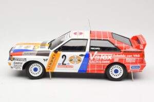 Audi Quattro A2 Schmidt Motorsport #2 H. Demuth / W. Lux Winners Hunsrück Rally 1984 Minichamps 1:18 155841102 Metal - imagen 3 de 6