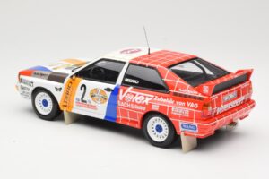 Audi Quattro A2 Schmidt Motorsport #2 H. Demuth / W. Lux Winners Hunsrück Rally 1984 Minichamps 1:18 155841102 Metal - imagen 5 de 6