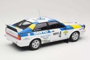 Audi Quattro #4 S. Blomqvist / B. Cederberg Audi Sport Sweden Winners International Swedish Rally 1982 Minichamps 1:18 155821 - imagen 2 de 6