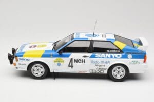 Audi Quattro #4 S. Blomqvist / B. Cederberg Audi Sport Sweden Winners International Swedish Rally 1982 Minichamps 1:18 155821 - imagen 3 de 6