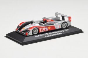 Audi R10 TDI #1 R. Capello / A. McNish / T. Kristensen 24 Hours of Le Mans 2007 Minichamps 1:43 5020700243 Metal - imagen 2 de 4