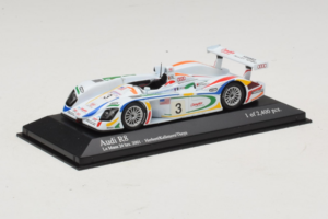 Audi R8 LMP #3 J. Herbert / R. Kelleners 24 Hours of Le Mans 2001 Minichamps 1:43 400010903 Metal - imagen 2 de 5