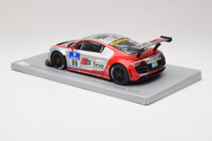Audi R8 LMS #99 F. Biela / P. Kaffer / M. Fässler / M. Hennerici Phoenix Racing 24 Hours Nürburgring 2009 Spark 1:18 18S041 R - imagen 5 de 6