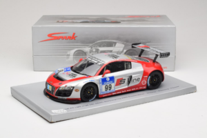 Audi R8 LMS #99 F. Biela / P. Kaffer / M. Fässler / M. Hennerici Phoenix Racing 24 Hours Nürburgring 2009 Spark 1:18 18S041 R - imagen 6 de 6
