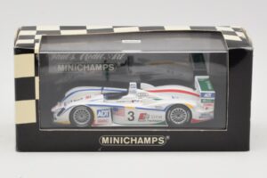 Audi R8 LMP1 #3 J. Lehto / M. Werner / T. Kristensen 24 Hours of Le Mans Winner 2005 Minichamps 1:43 400051303 Metal - imagen 4 de 4