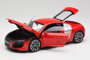 Audi R8 V10 Brilliant Rojo Kyosho 1:18 09216RR Metal - imagen 2 de 8