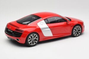Audi R8 V10 Brilliant Rojo Kyosho 1:18 09216RR Metal - imagen 3 de 8
