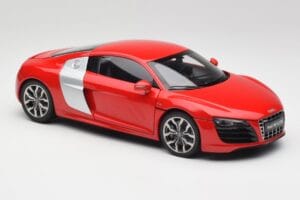 Audi R8 V10 Brilliant Rojo Kyosho 1:18 09216RR Metal - imagen 6 de 8